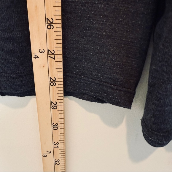 Smartwool Mens Merino 250 1/4 Zip Baselayer Size Large Black Gray Lightweight - Picture 14 of 15